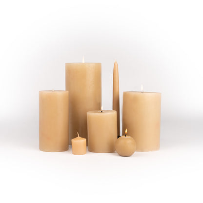 Taper Candles 12" - 12/box cafe set with pillar candles