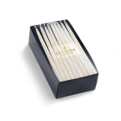 Chanukah Taper Candles - 45/box - Ivory