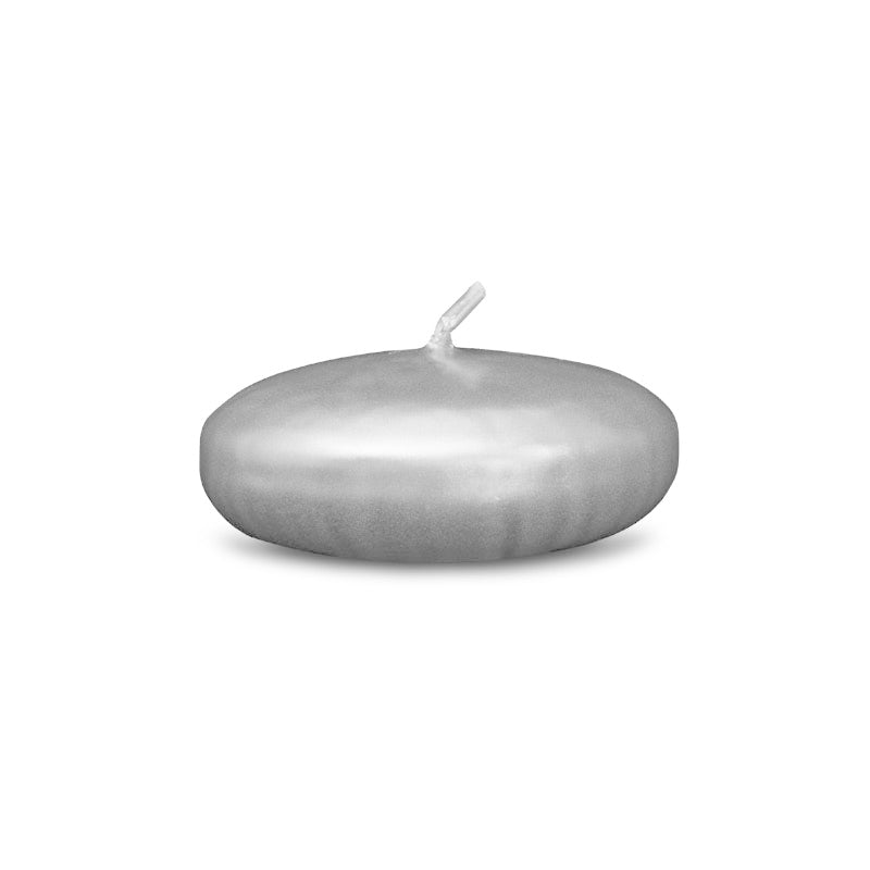 Metallic Floating Candles - Small 2 3/8" Silver