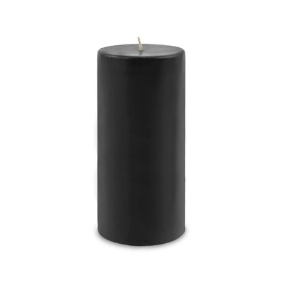 Contemporary Pillar Candle 4" x 9" Black