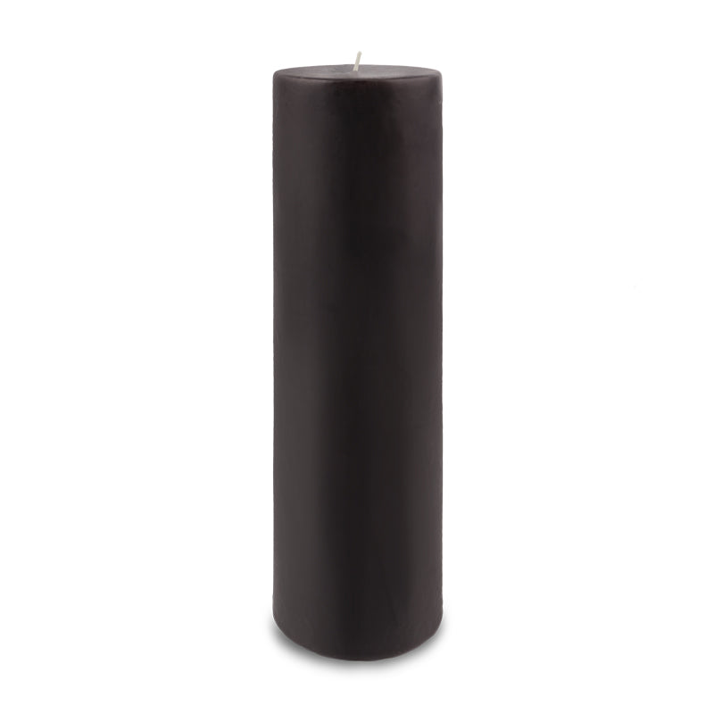 Contemporary Pillar Candle 3" x 12" Black