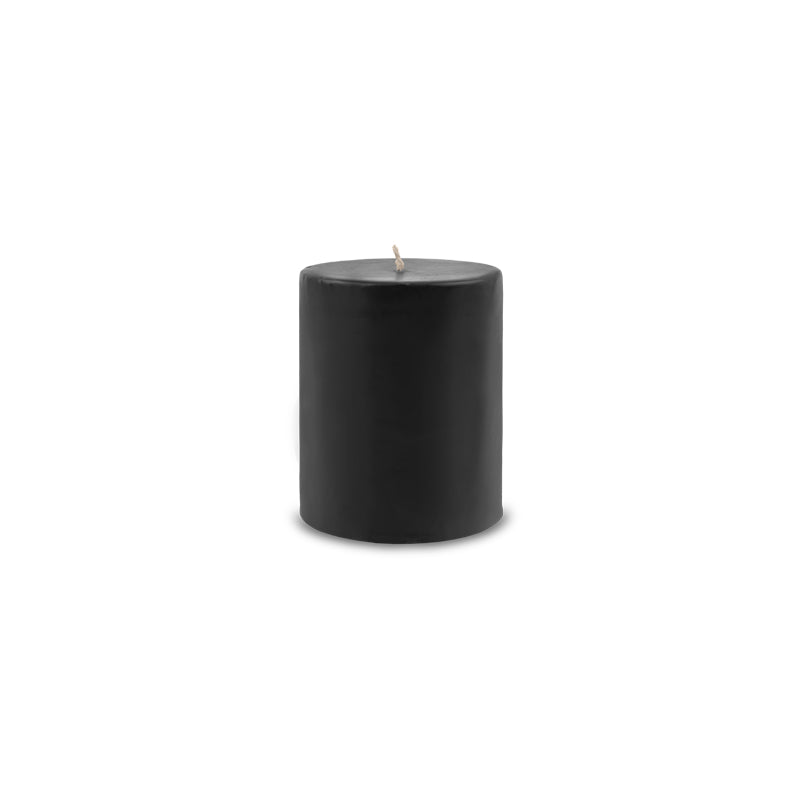 Classic Pillar Candle 3" x 4" - Black