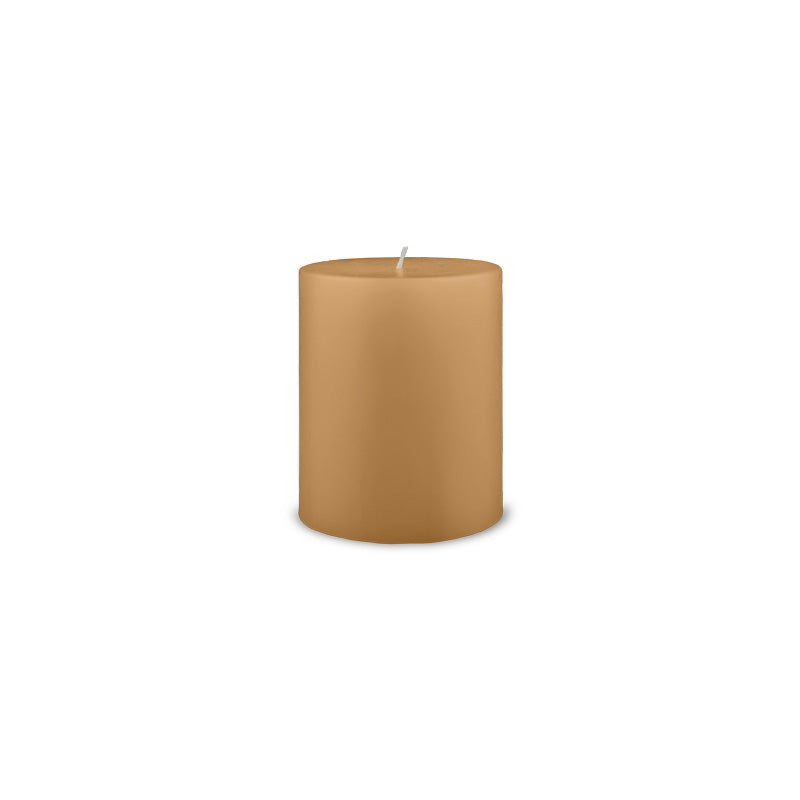 Classic Pillar Candle 3" x 4" - Cafe Au Lait