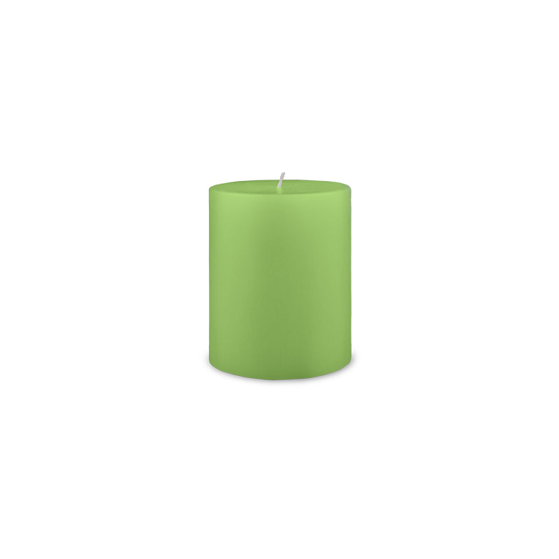 Classic Pillar Candle 3" x 4" - Lime Green