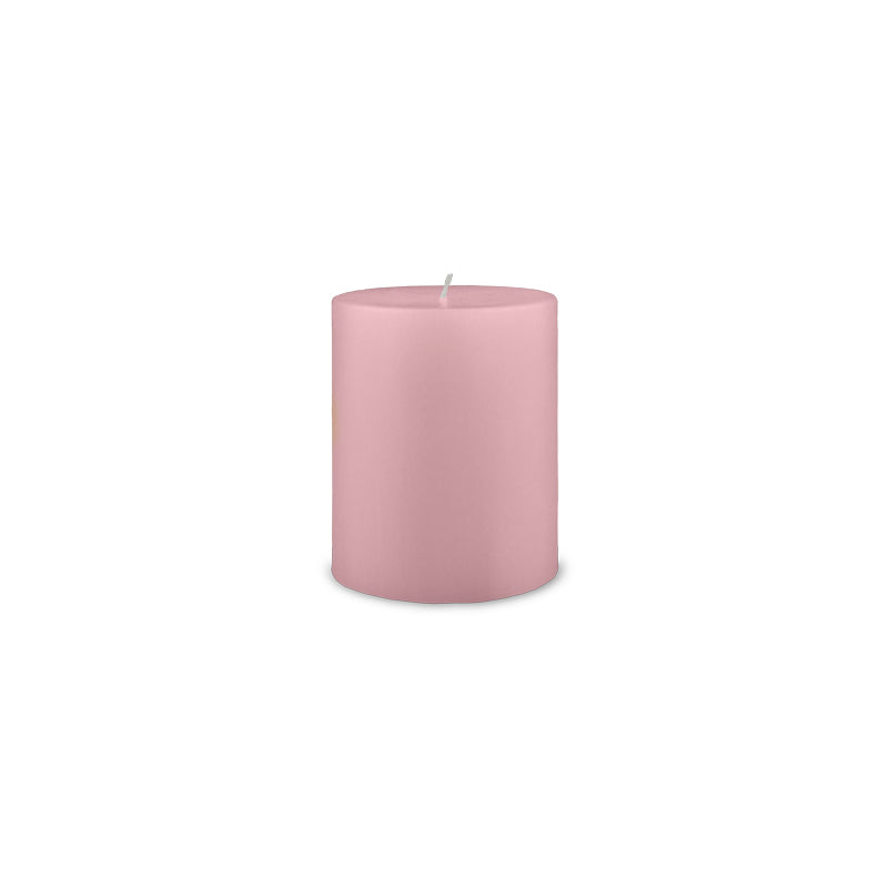 Classic Pillar Candle 3" x 4" - Petal Pink