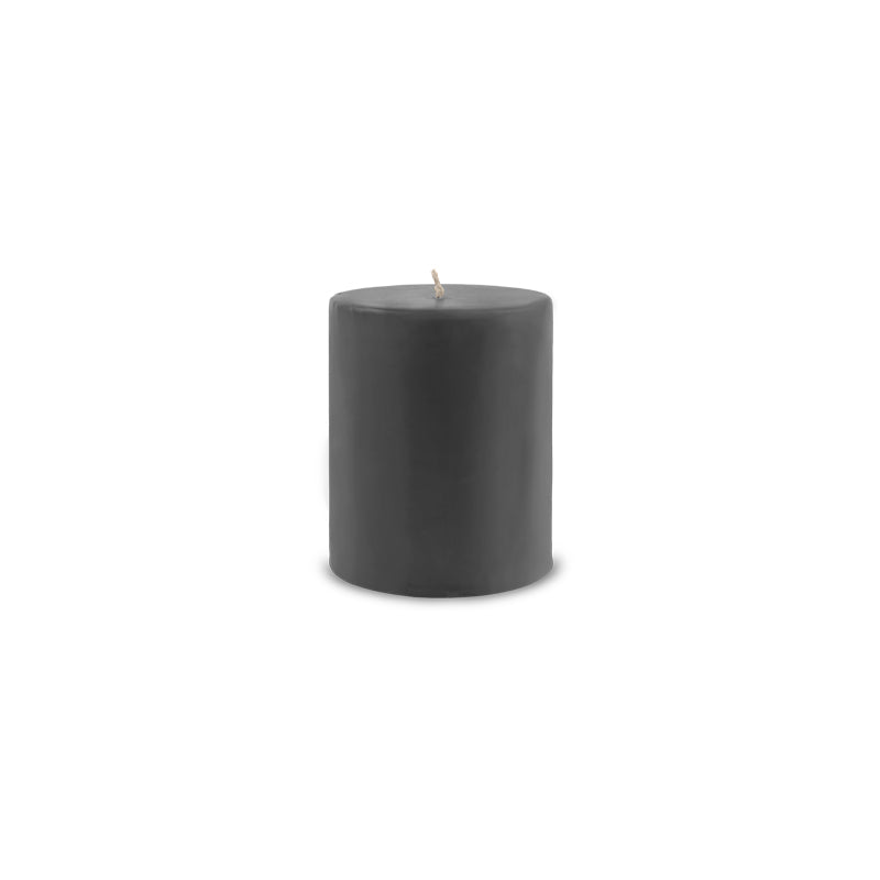 Classic Pillar Candle 3" x 4" - Pewter