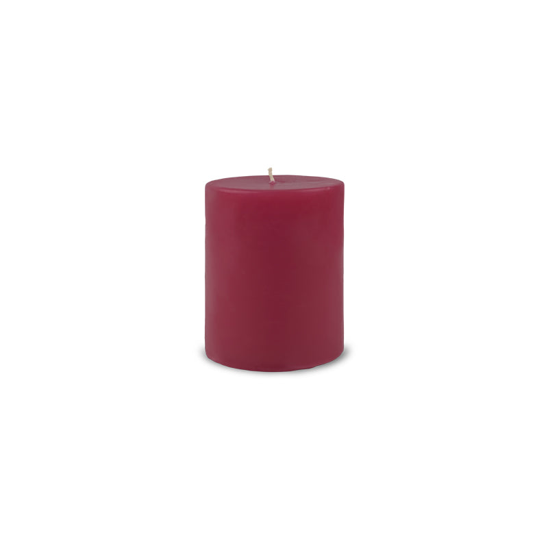 Classic Pillar Candle 3" x 4" - Red