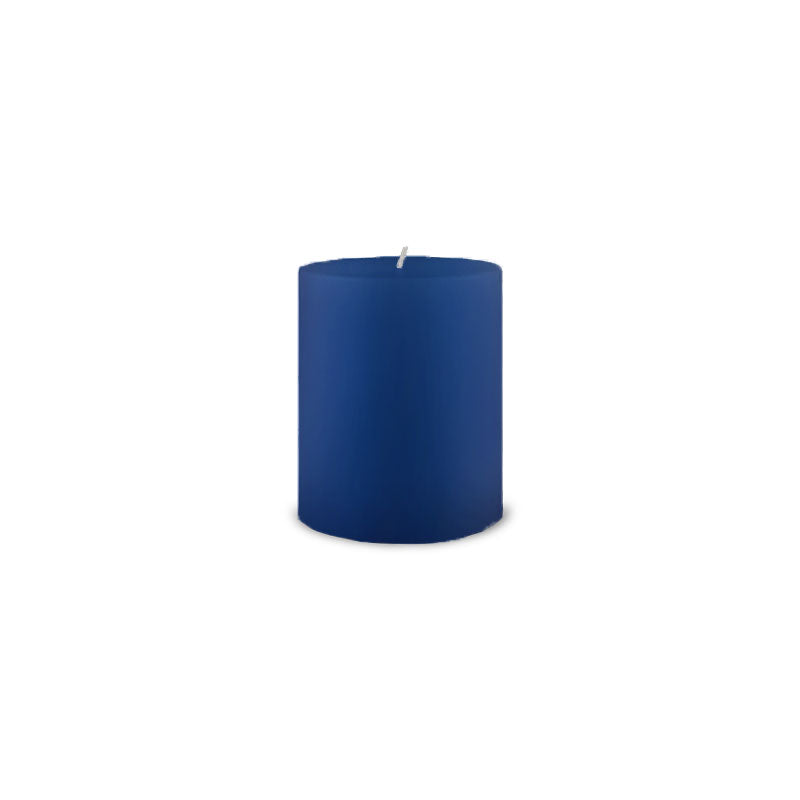 Classic Pillar Candle 3" x 4" - Royal Blue