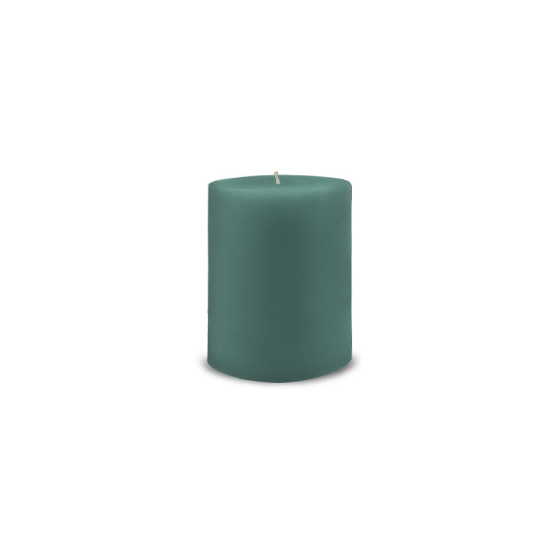 Classic Pillar Candle 3" x 4" - Turquoise