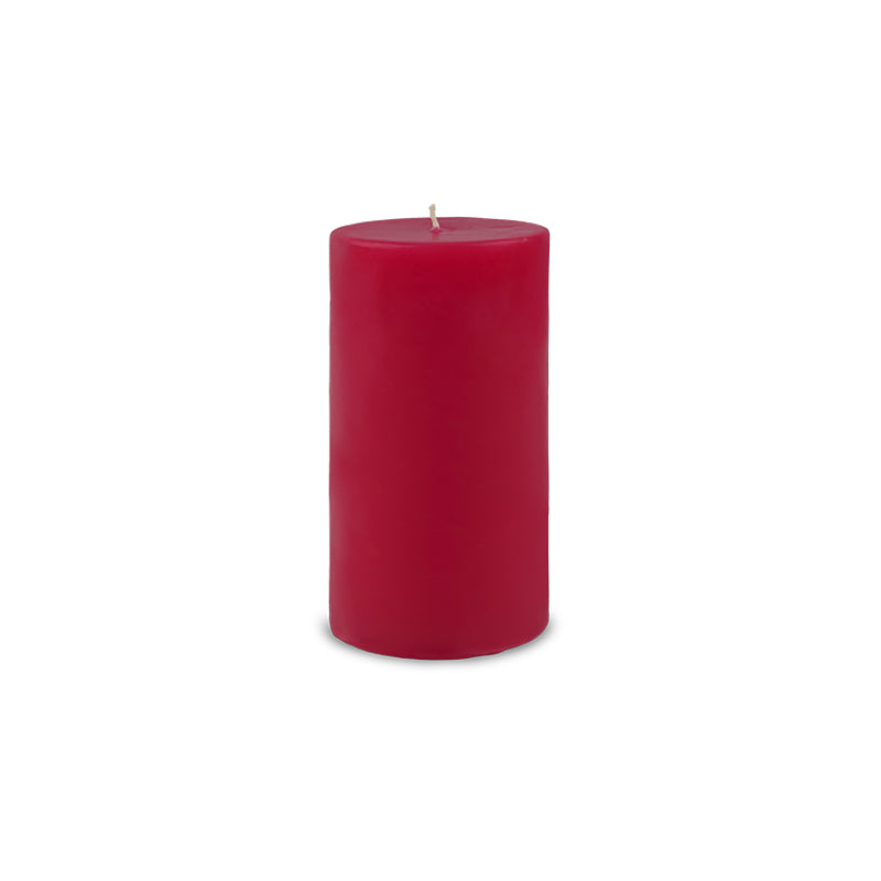 Classic Pillar Candle 3" x 6" - holiday red
