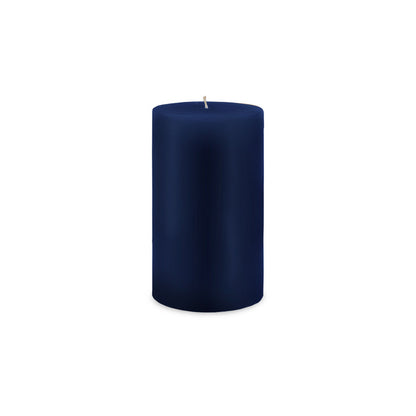 Classic Pillar Candle 3" x 6" - navy blue