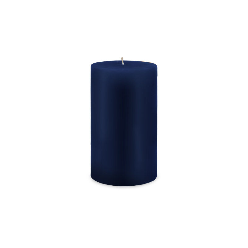 Classic Pillar Candle 3" x 6" - navy blue