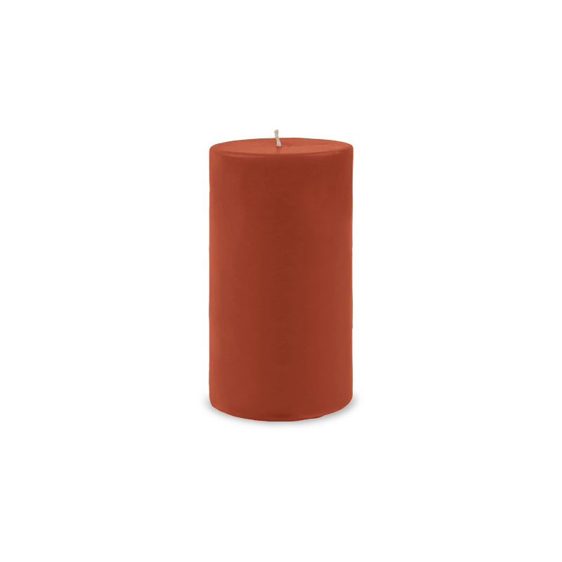 Classic Pillar Candle 3" x 6" - rust