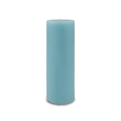 3" x 9" Classic Pillar Candle - aquamarine blue