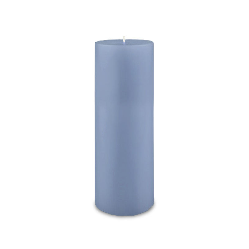 3" x 9" Classic Pillar Candle - cornflower blue