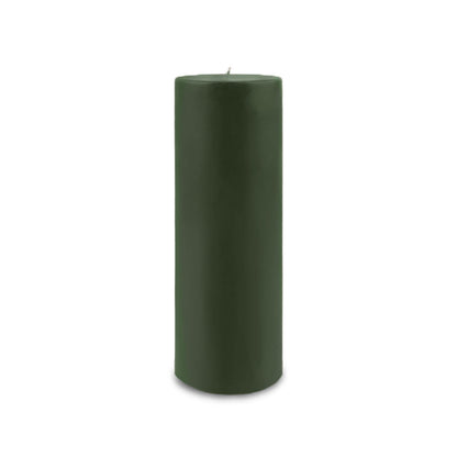 3" x 9" Classic Pillar Candle - hunter green