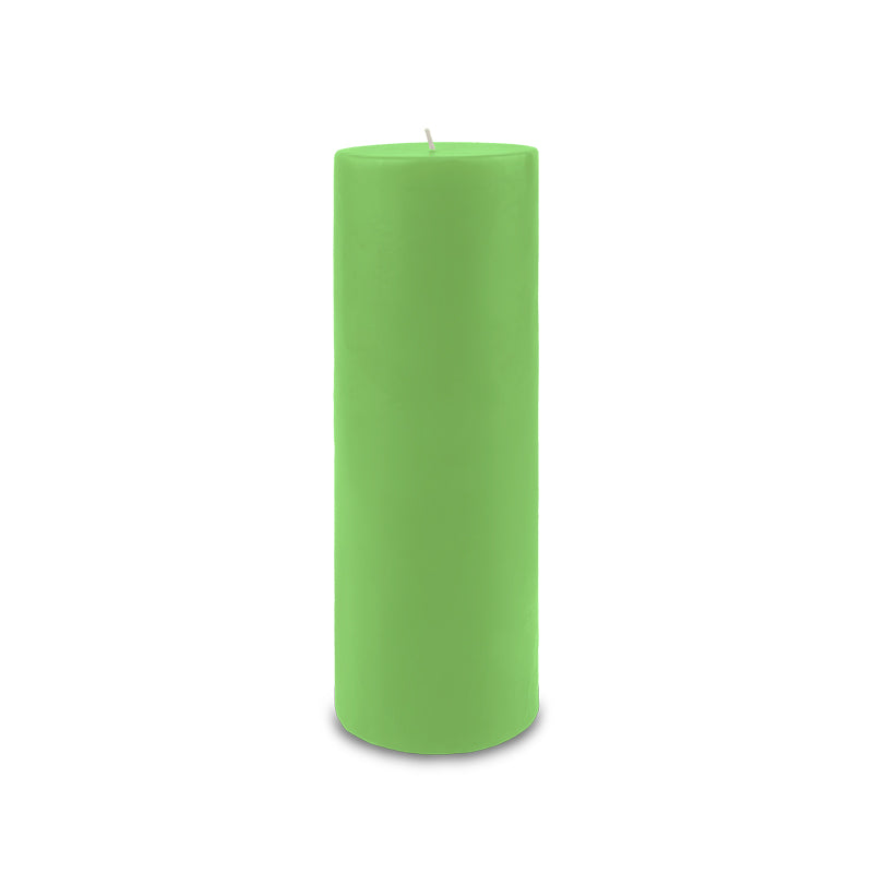 3" x 9" Classic Pillar Candle - lime green