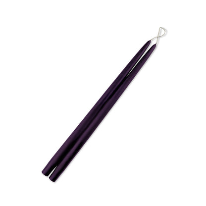 Eggplant 15" Taper Candle 1 Pair