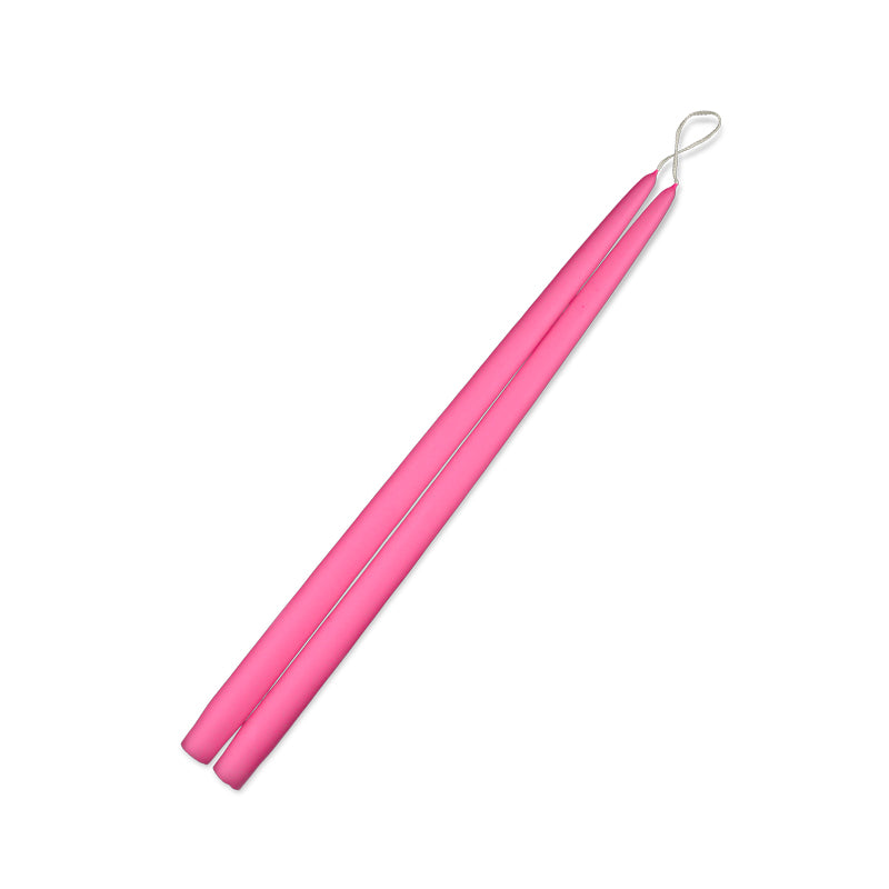 Hot Pink 15" Taper Candle 1 Pair