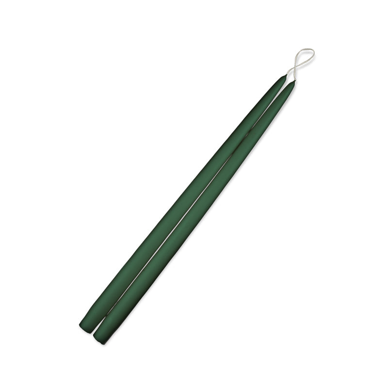 Hunter Green 15" Taper Candle 1 Pair