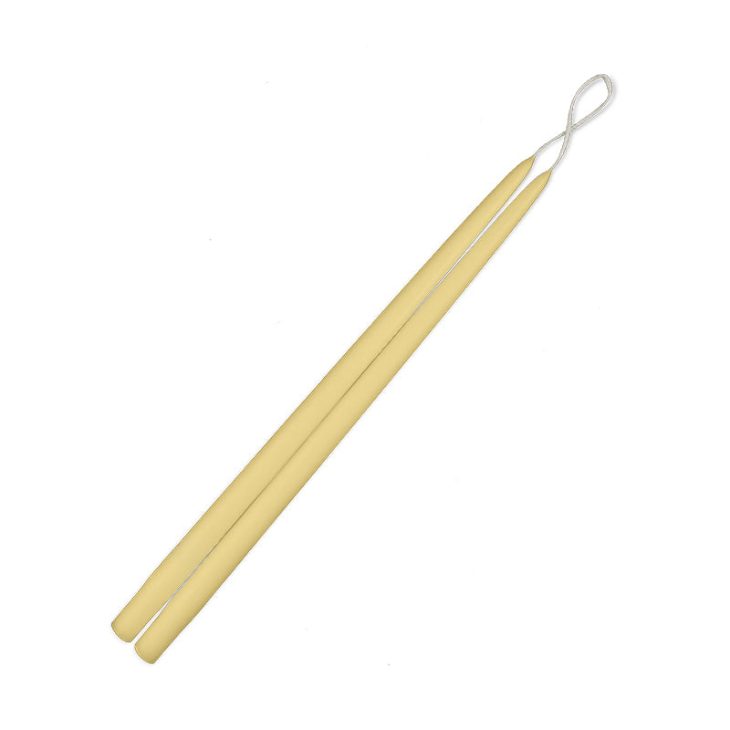 Beeswax Taper Candles 12" Thin - 8/box