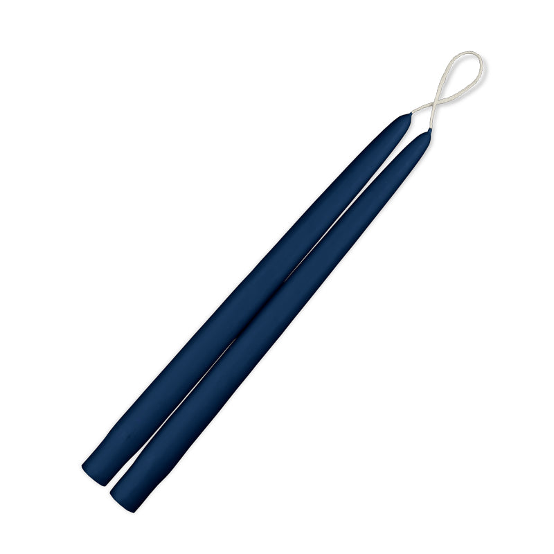 Taper Candles 12" - 1 pair - navy blue