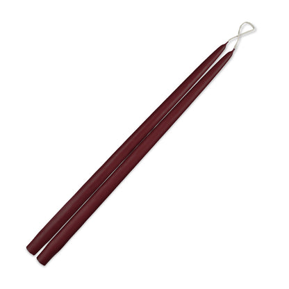 Taper Candles 18” - 1 pair French Bordeaux
