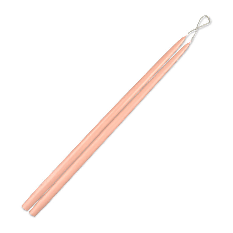 Taper Candles 24" - 1 pair Barely Blush