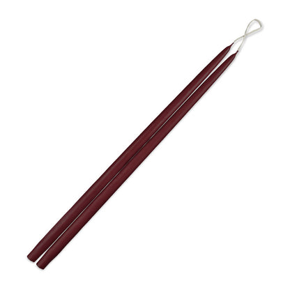 Taper Candles 24" - 1 pair French Bordeaux
