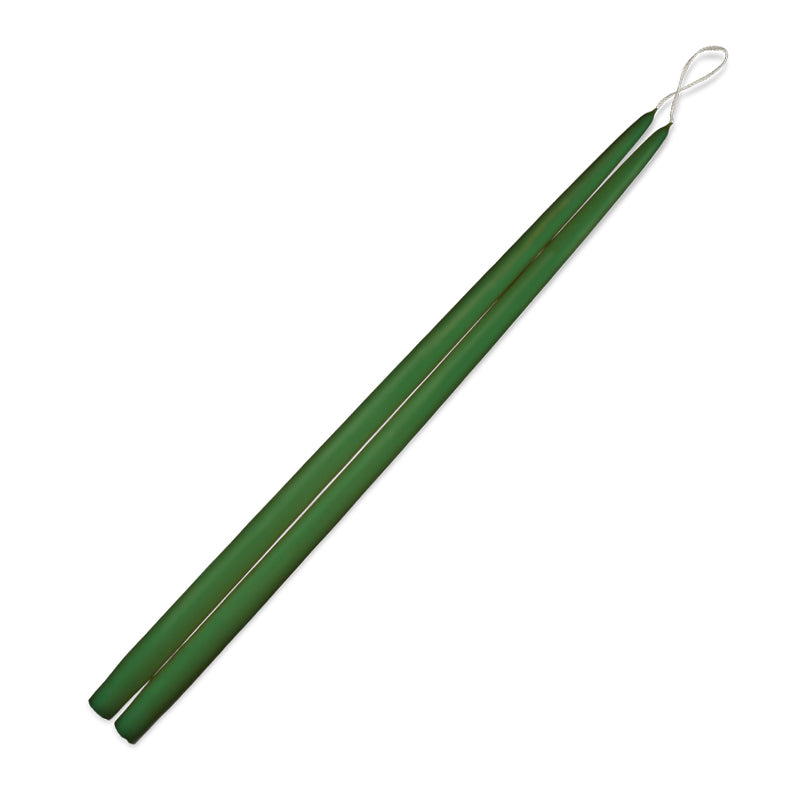 Taper Candles 24" - 1 pair Holly Green