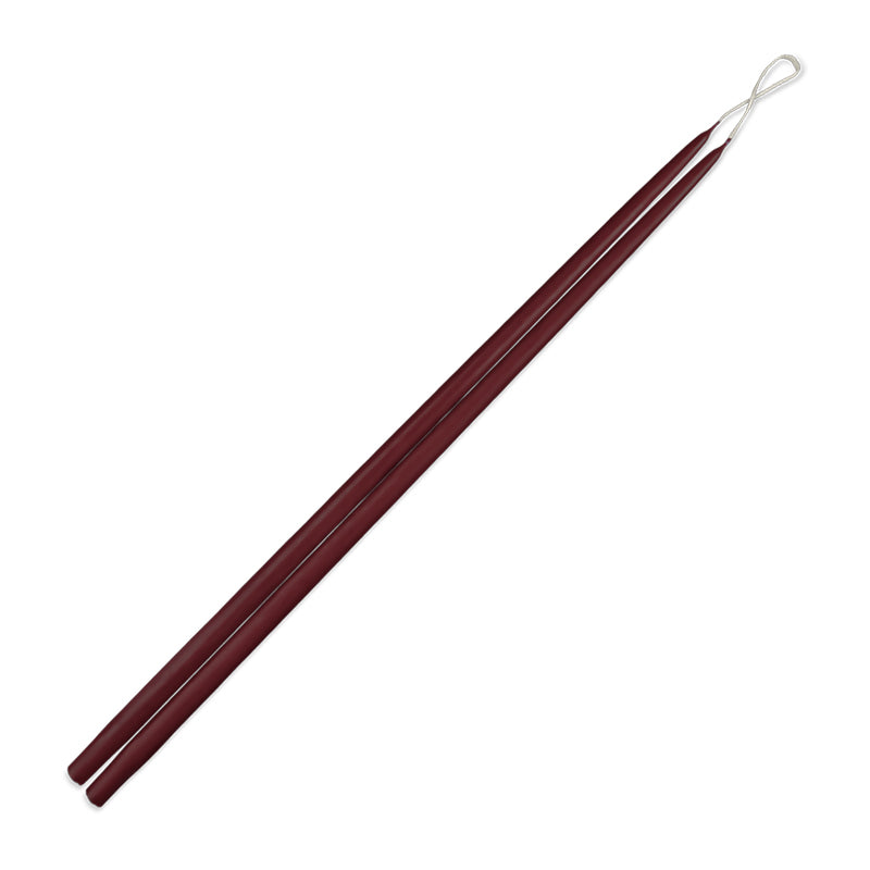 Taper Candles 30" - 1 pair French Bordeaux