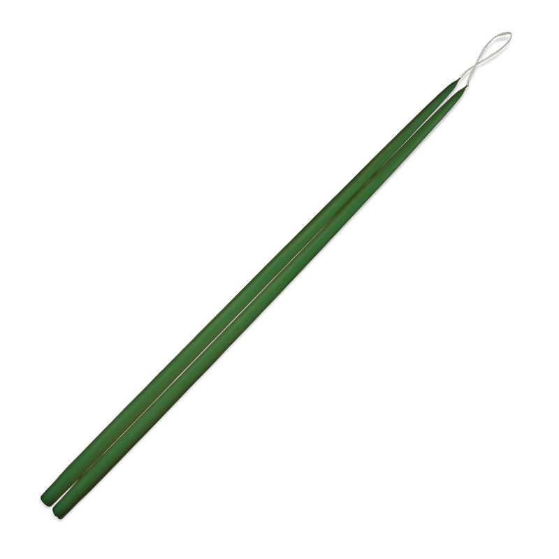 Taper Candles 30" - 1 pair Holly Green