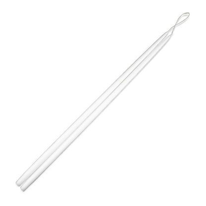 Taper Candles 30" - 1 pair White