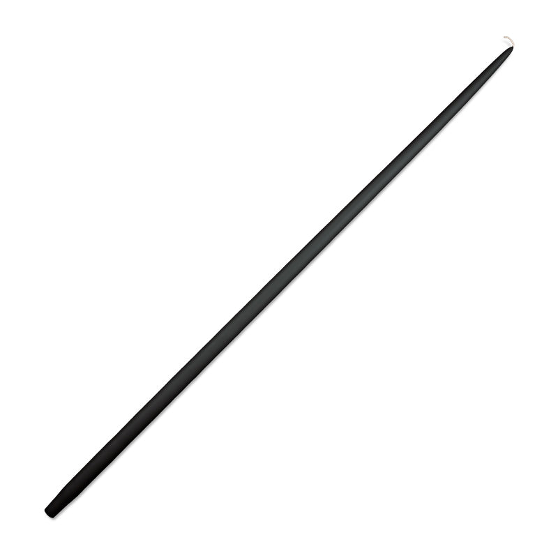 Black Taper Candle 36"
