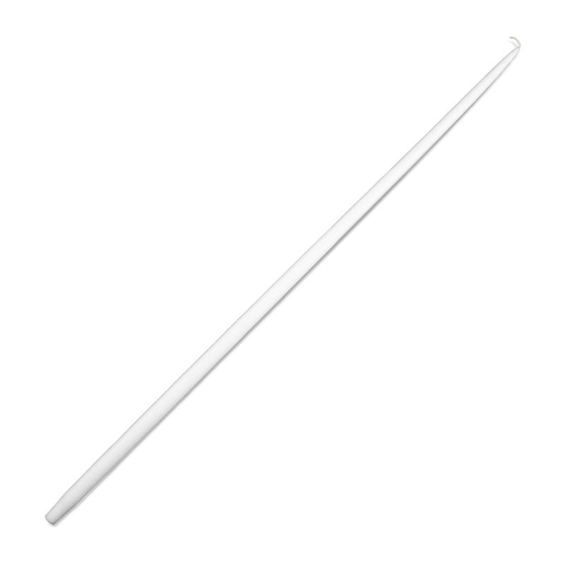 White Taper Candle 36"
