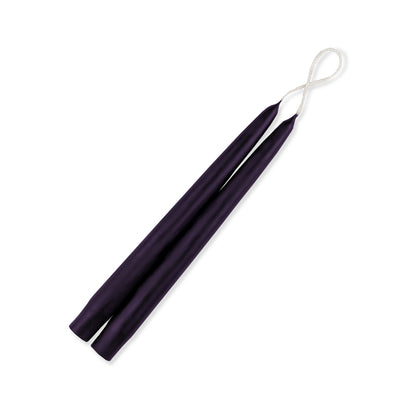 Taper Candles 9" - 1 pair Egg Plant