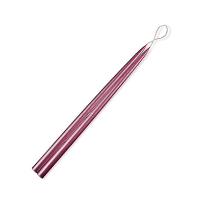 12" Thin Metallic Taper Candles - 8/box